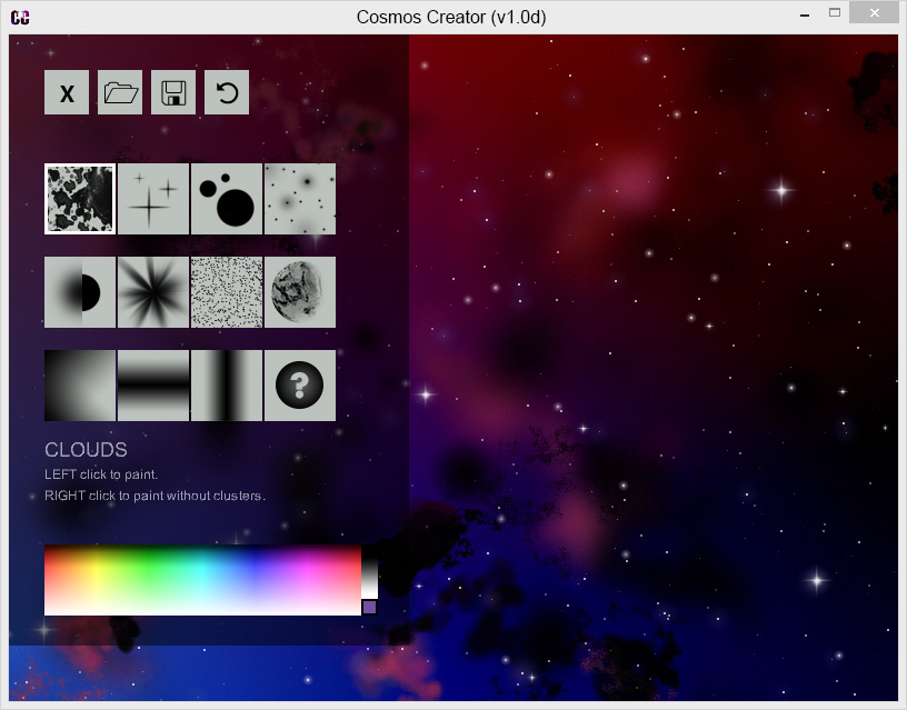 Cosmos Creator - Screenshot